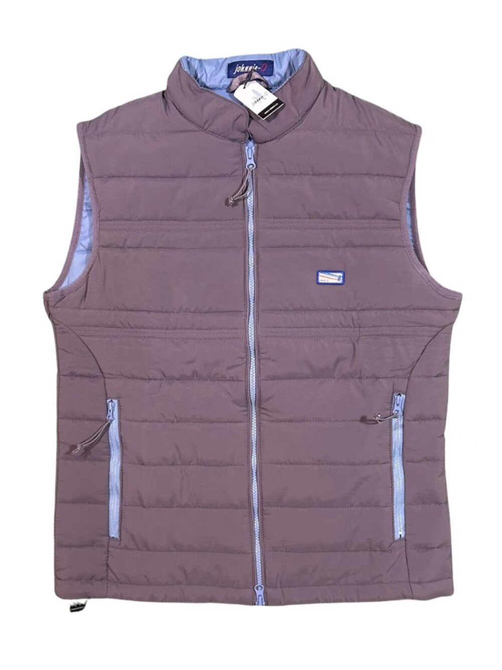 Johnnie-O Pewter Gray Harwich Lightweight Quilted Puffer Vest JMVT1470 NWT M